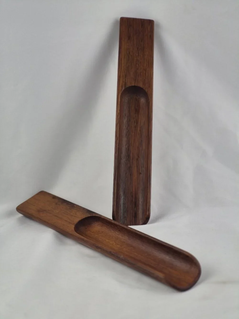 Mid-Century Modern Dansk Ellipse Teak Salad Servers by Jens Quistgaard